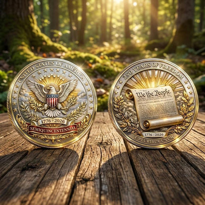 Vivifygrow — 1776–2026 USA 250 Years of Freedom Commemorative Coin — Patriotic Eagle Challenge Coin — product image 5