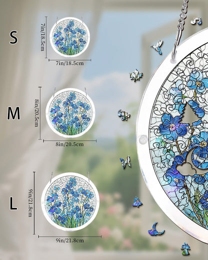 Vivifygrow — Acrylic Jigsaw Puzzle Suncatcher - Azure Bloom Whisper — product image 5