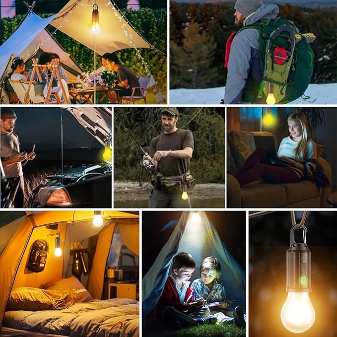 USB & Solar Rechargeable LED Camping Lantern