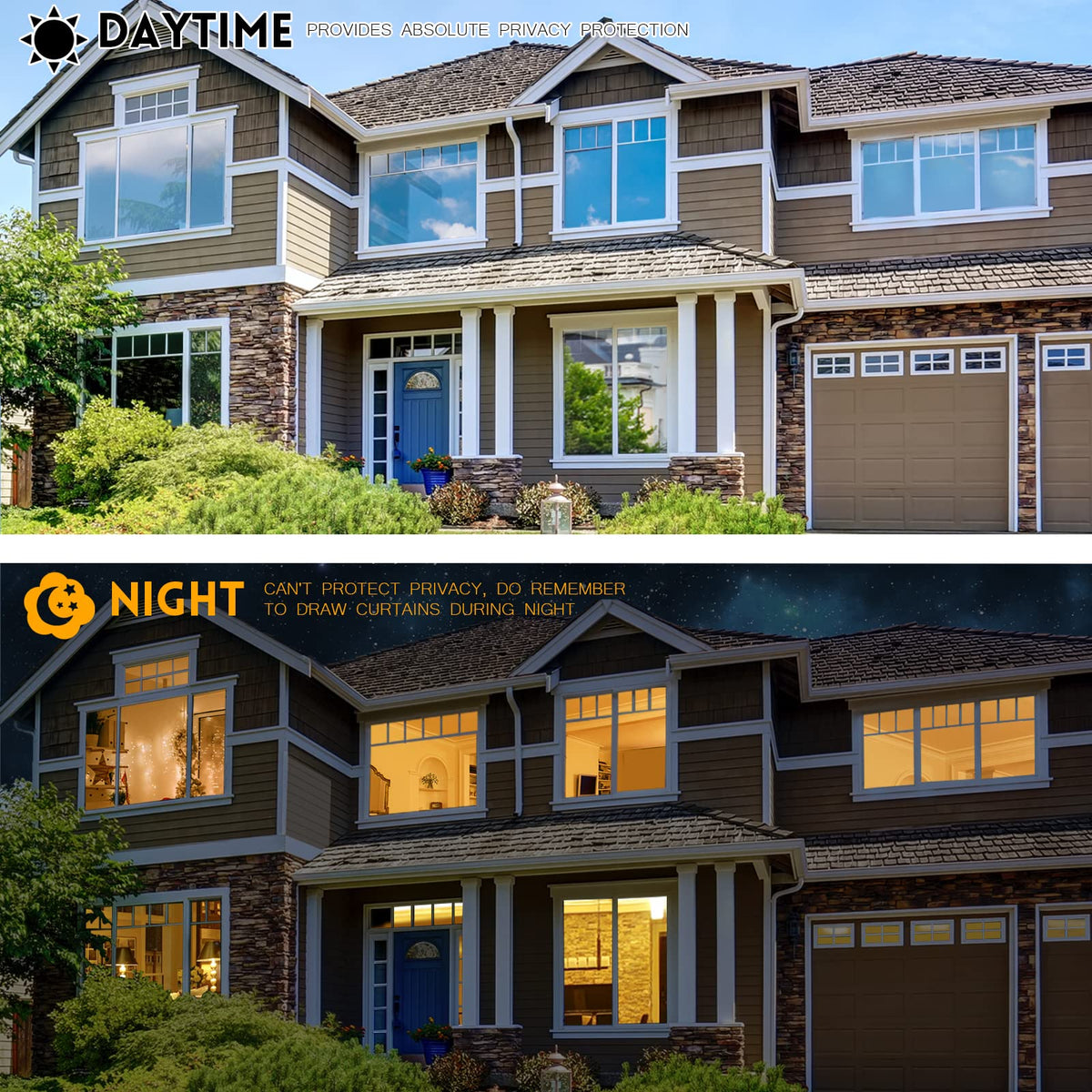 Anti-Peeping One-Way Window Film, Sun Block Privacy Sticker🏠