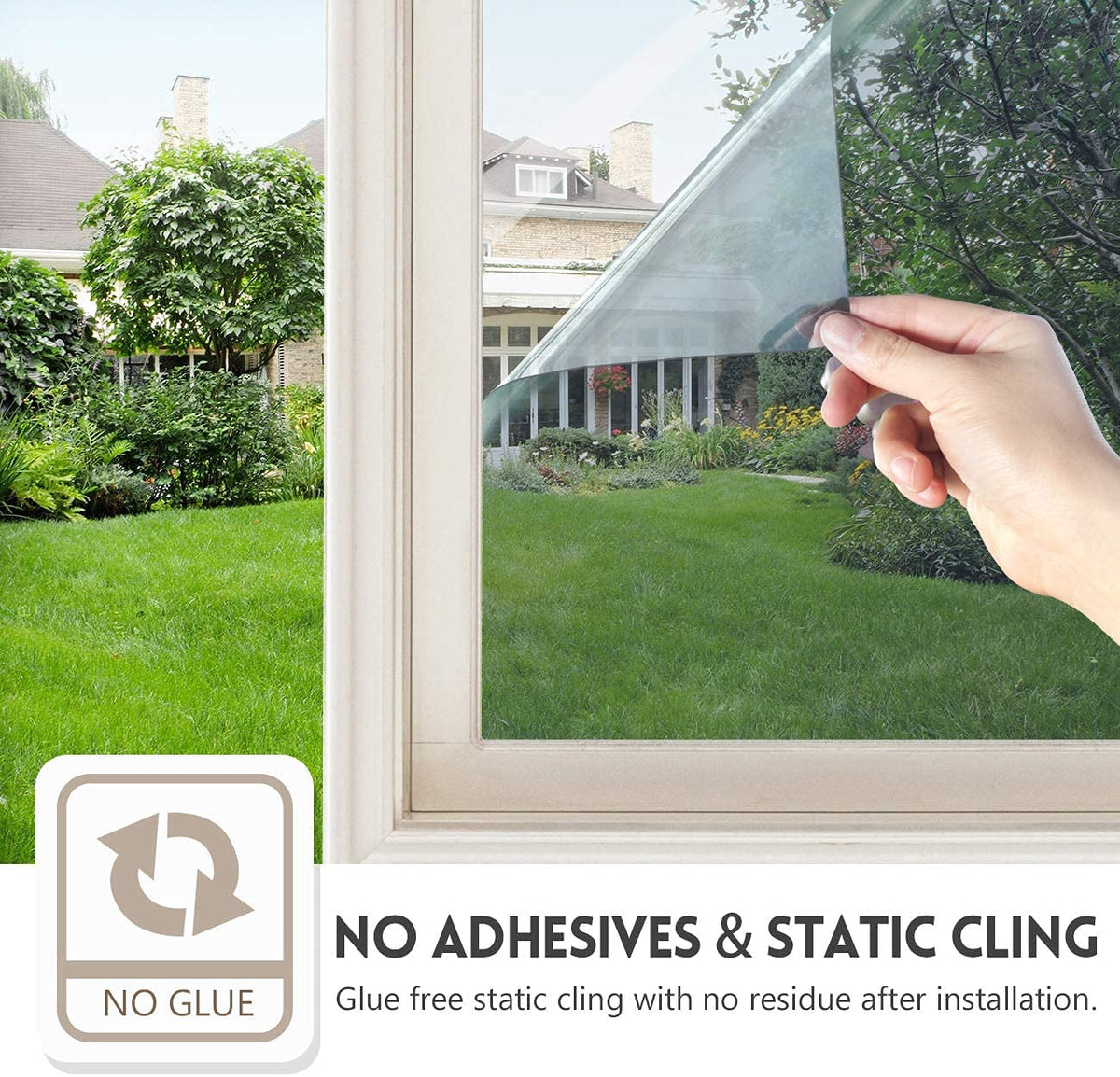 Anti-Peeping One-Way Window Film, Sun Block Privacy Sticker🏠