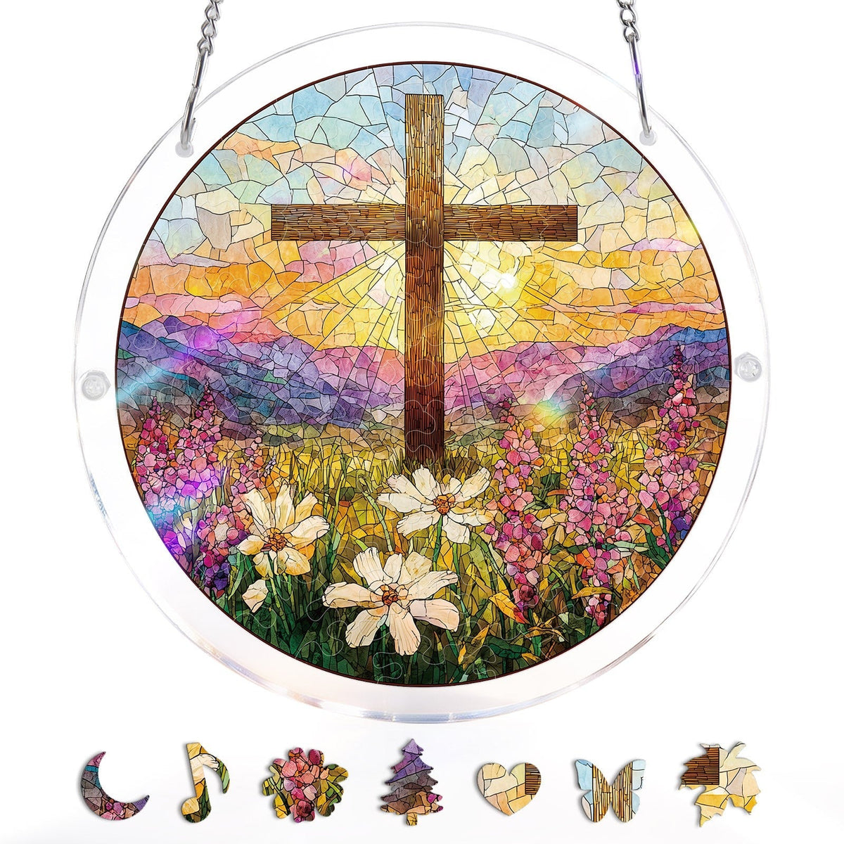 Vivifygrow — Garden of Holy Light Light Suncatcher-Acrylic Window Art — product image 6