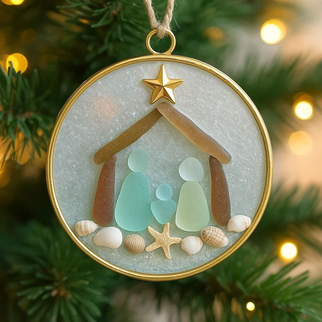 Vivifygrow — Coastal Nativity Christmas Ornament — product image 1