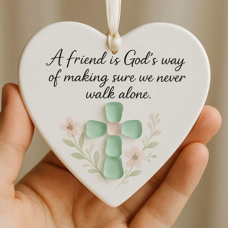 Vivifygrow — A Friend is God's Way" Religious Ornament — product image 1