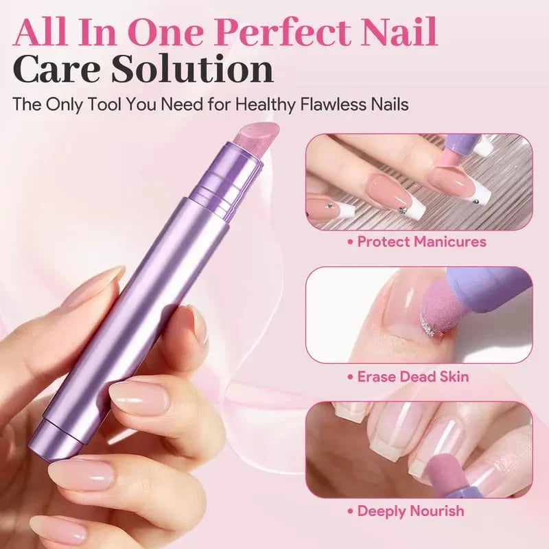 3-in-1 Ceramic Cuticle Oil Pusher Pen