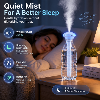 💧 Portable Bottle Humidifier | Turn Any Bottle Into A Personal Mist Maker