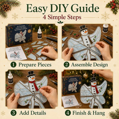 3D Christmas Iridescent Suncatcher DIY Kit