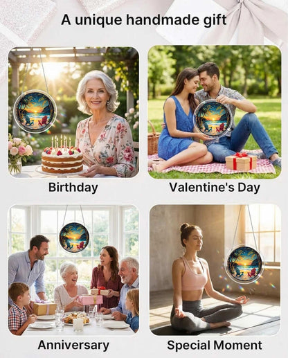 Vivifygrow — Acrylic Jigsaw Puzzle Suncatcher - Tropical Sunset — product image 3