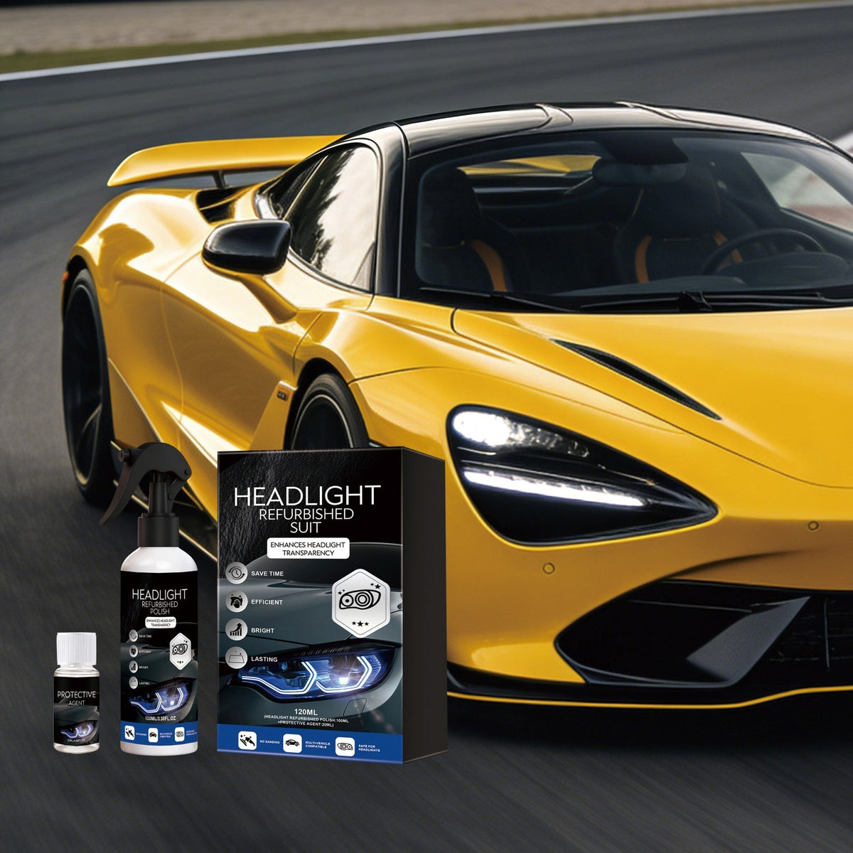 🔥 52% OFF NOW！ Headlight Restoration Kit UV Protection ✨