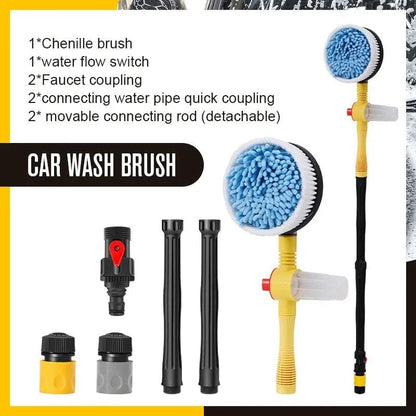 Auto-Rotating Foaming Car Wash Brush with 5 Spray Modes