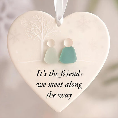 Vivifygrow — Heart-Shaped Sea Glass Friendship Ornament — product image 3