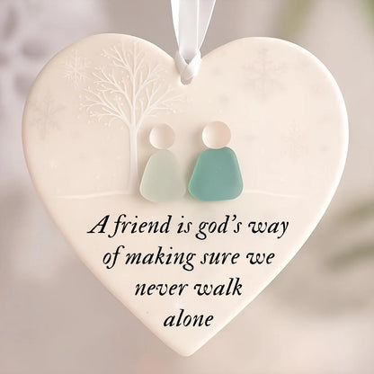 Vivifygrow — Heart-Shaped Sea Glass Friendship Ornament — product image 5