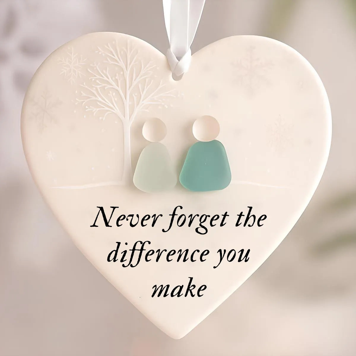 Vivifygrow — Heart-Shaped Sea Glass Friendship Ornament — product image 6
