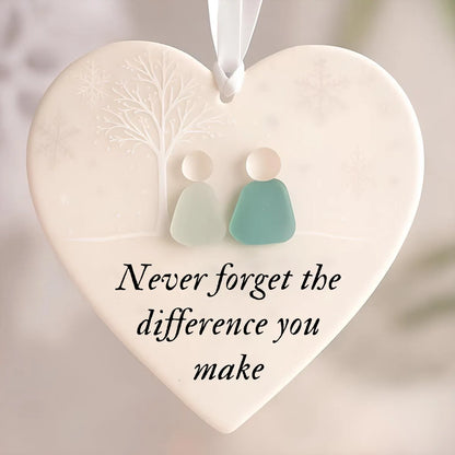 Vivifygrow — Heart-Shaped Sea Glass Friendship Ornament — product image 6