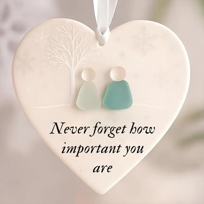 Vivifygrow — Heart-Shaped Sea Glass Friendship Ornament — product image 7