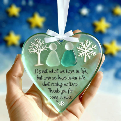 Vivifygrow — Snowflake Sea Glass Friendship Ornament — product image 2