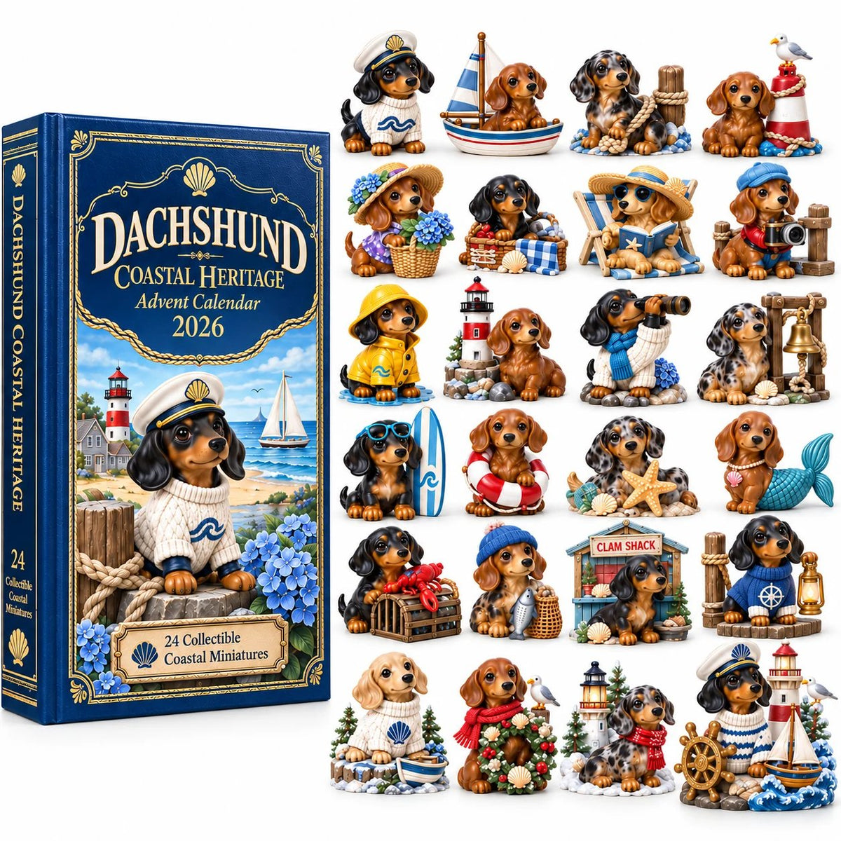 🌭 Ride the Coastal Waves: 24 Days by the Sea — Dachshund Coastal Heritage Advent Calendar 2026