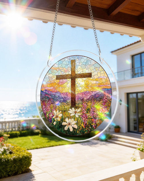 Vivifygrow — Garden of Holy Light Light Suncatcher-Acrylic Window Art — product image 1