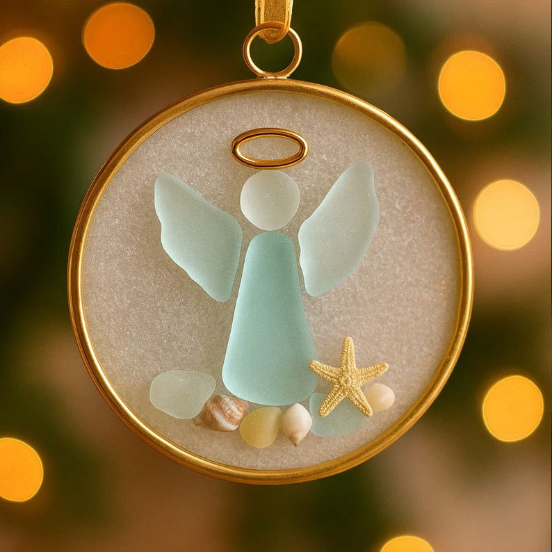 Vivifygrow — Sea Glass Angel Ornament — product image 1