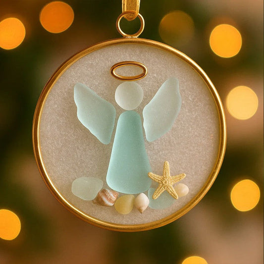 Vivifygrow — Sea Glass Angel Ornament — product image 1