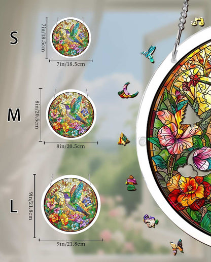 Vivifygrow — Acrylic Jigsaw Puzzle Suncatcher - Hummingbird Bloom — product image 7