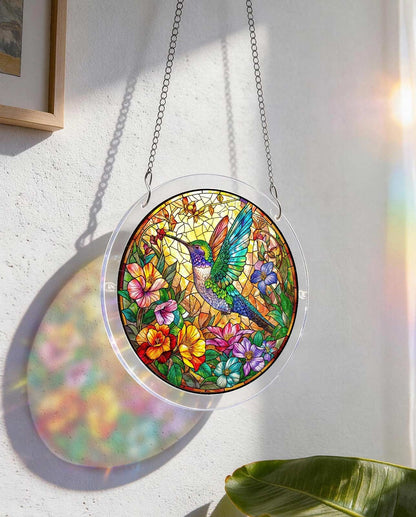 Vivifygrow — Acrylic Jigsaw Puzzle Suncatcher - Hummingbird Bloom — product image 5