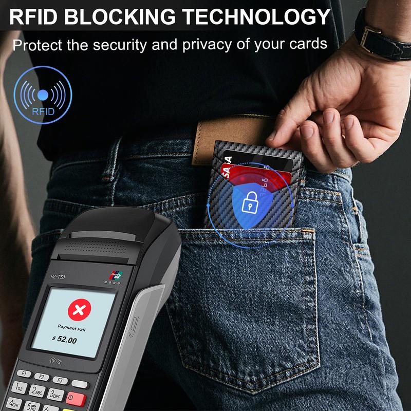 Slim Leather RFID Pop-Up Wallet with Cash Pocket (2026 Edition)