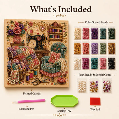 Hot Sale💖✨ Cozy Hobby Rooms 3D Diamond Painting Kit