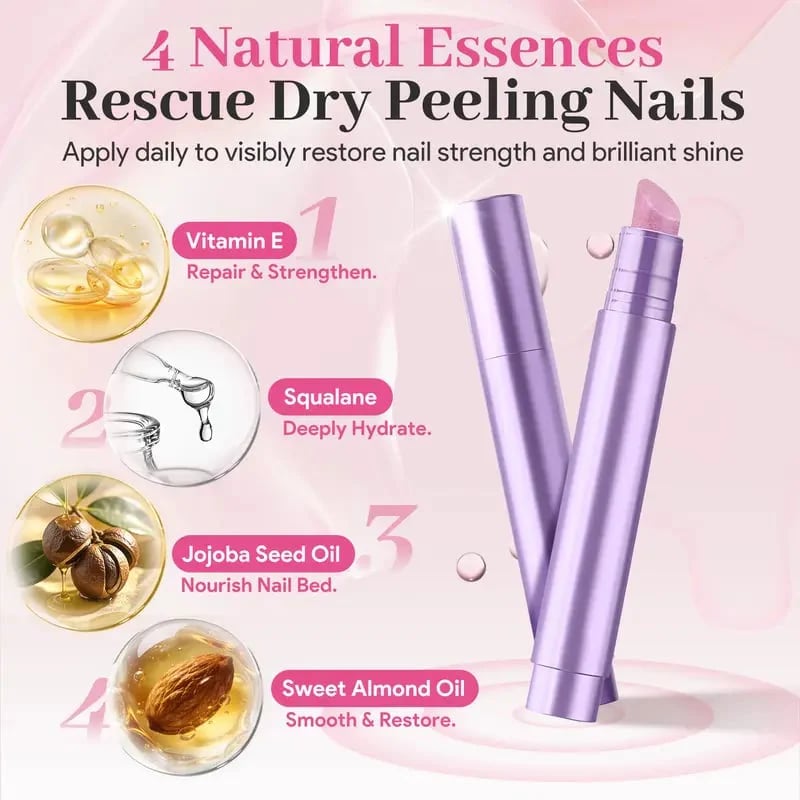 3-in-1 Ceramic Cuticle Oil Pusher Pen