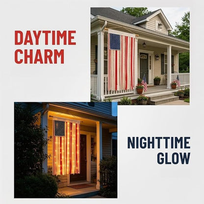 Vivifygrow — 250th Anniversary Boho American Flag Tassel Wall Hanging — Patriotic 4th of July Decor (4 Styles) — product image 4