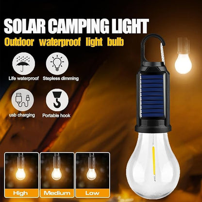 USB & Solar Rechargeable LED Camping Lantern