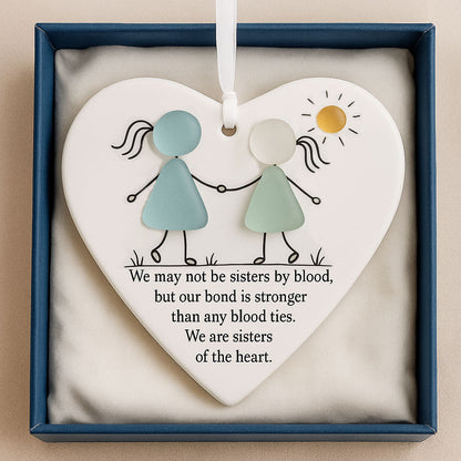 Vivifygrow — Heart-Shaped Sisters Sea Glass Ornament — product image 3