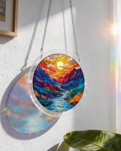 Vivifygrow — Glazed Mountain Moon Light Suncatcher-Acrylic Window Art — product image 3
