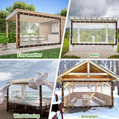 7x10FT Heavy Duty Waterproof PE Tarp Cover - Rainproof Tarp with Metal Grommets, Reinforced Edges & Fasteners for Balcony, Greenhouse, Plant Shield & Outdoor Storage