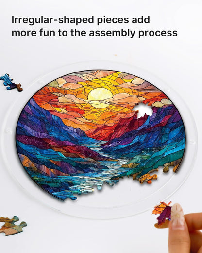 Vivifygrow — Glazed Mountain Moon Light Suncatcher-Acrylic Window Art — product image 2