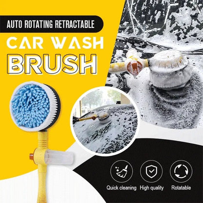 Auto-Rotating Foaming Car Wash Brush with 5 Spray Modes