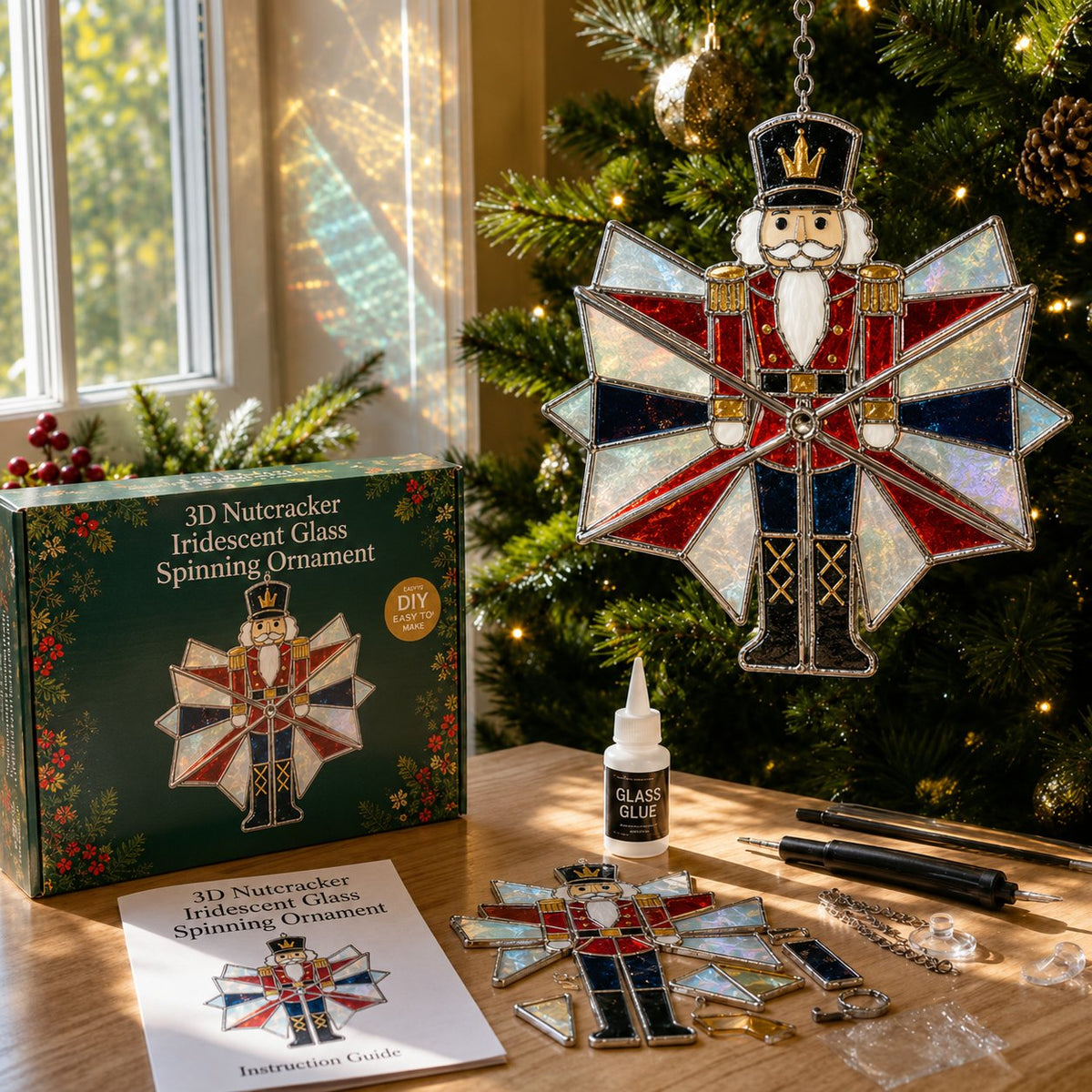 3D Christmas Iridescent Suncatcher DIY Kit