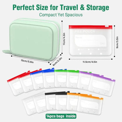 🔥2026 Hot Sale ! Crush‑Proof Waterproof Pill Pouch Set💊