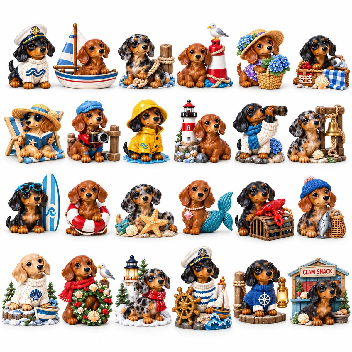 🌭 Ride the Coastal Waves: 24 Days by the Sea — Dachshund Coastal Heritage Advent Calendar 2026