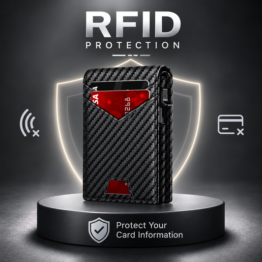 Slim Leather RFID Pop-Up Wallet with Cash Pocket (2026 Edition)