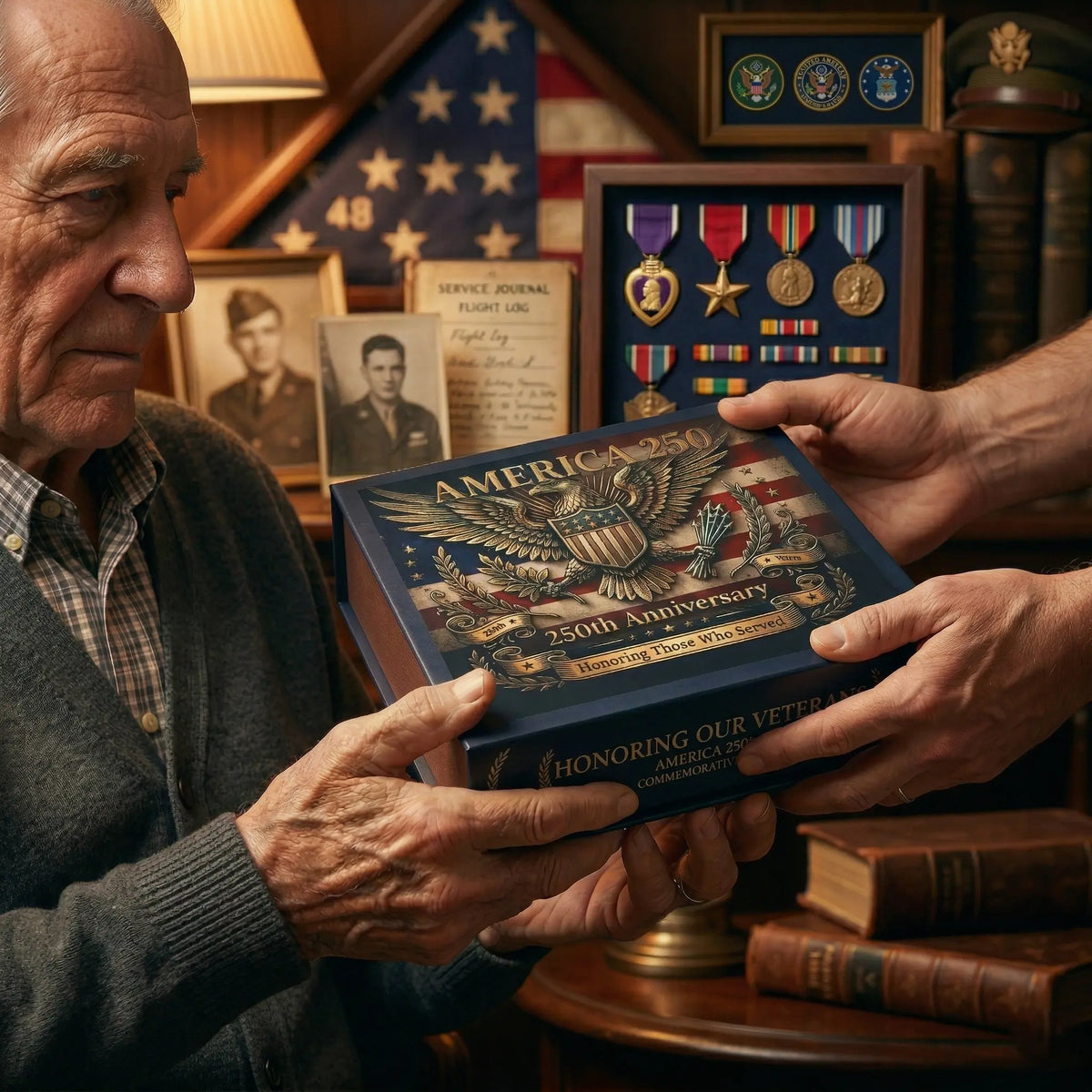 Vivifygrow — 9-Piece USA 250th Anniversary Commemorative Coin Gift Set — A Patriotic Gift for Veterans & Collectors — product image 4