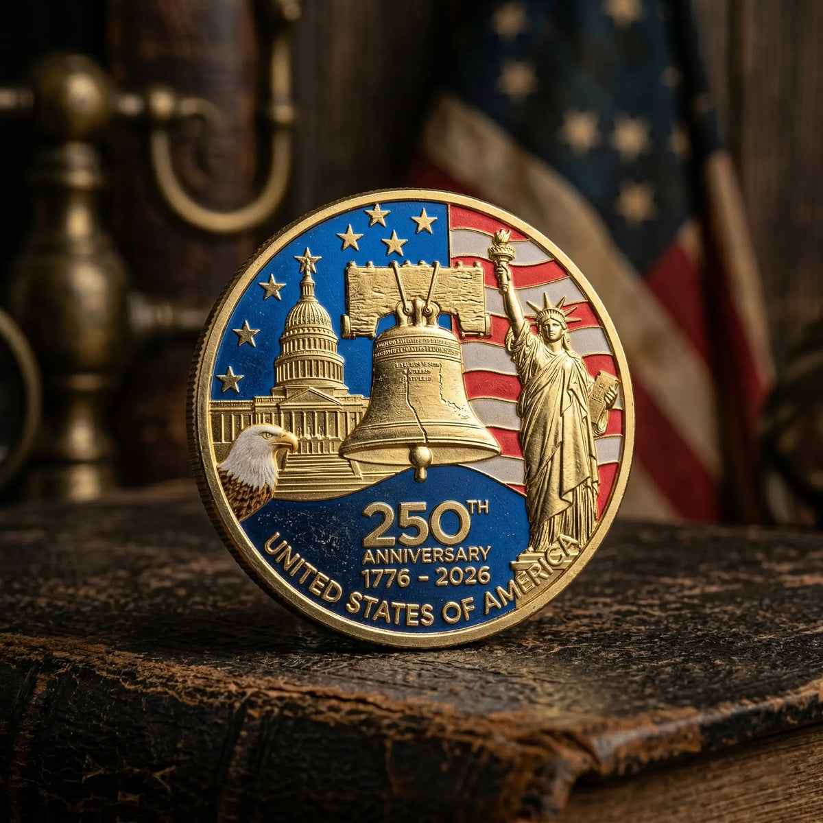 Vivifygrow — 9-Piece USA 250th Anniversary Commemorative Coin Gift Set — A Patriotic Gift for Veterans & Collectors — product image 7