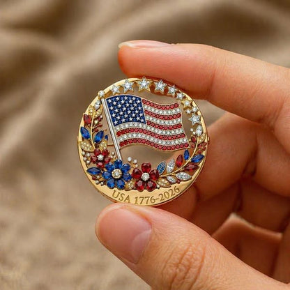 Vivifygrow — USA 250th Anniversary Enamel Brooch Pin — product image 2