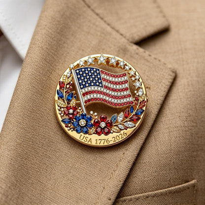 Vivifygrow — USA 250th Anniversary Enamel Brooch Pin — product image 3