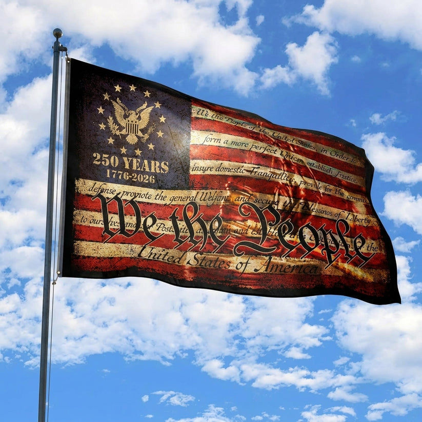 Vivifygrow — 🇺🇸 "We The People" 250th Anniversary Vintage American Flag (1776-2026) — product image 1