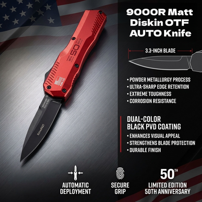 Vivifygrow — 9000R Matt Diskin OTF Automatic Knife — 50th Anniversary Edition — product image 3