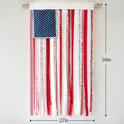 Vivifygrow — 250th Anniversary Boho American Flag Tassel Wall Hanging — Patriotic 4th of July Decor (4 Styles) — product image 11
