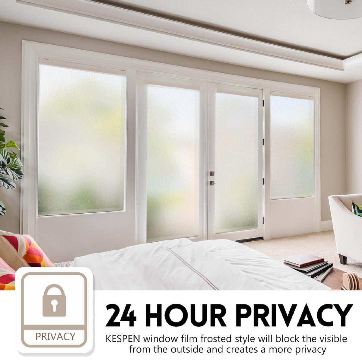 🪟 Window Privacy Film – Daytime Privacy, UV Protection & Heat Control