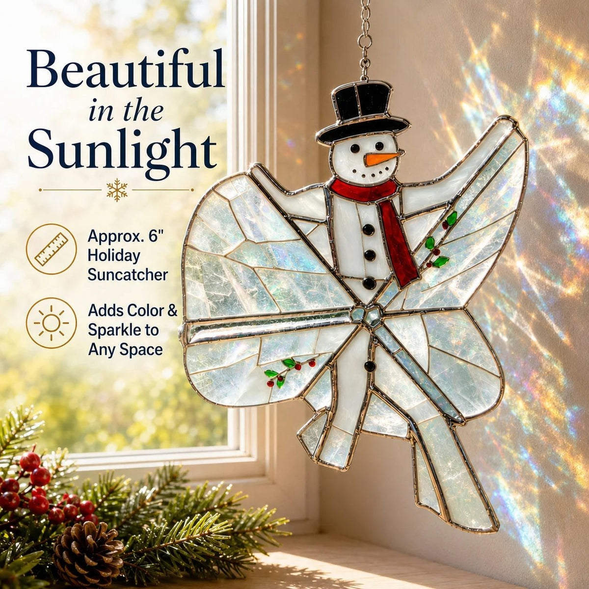 3D Christmas Iridescent Suncatcher DIY Kit