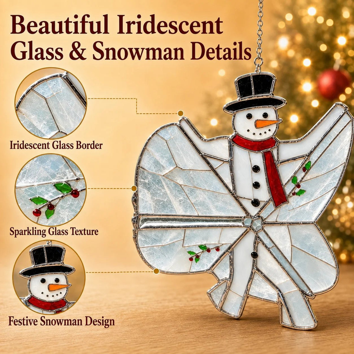 3D Christmas Iridescent Suncatcher DIY Kit